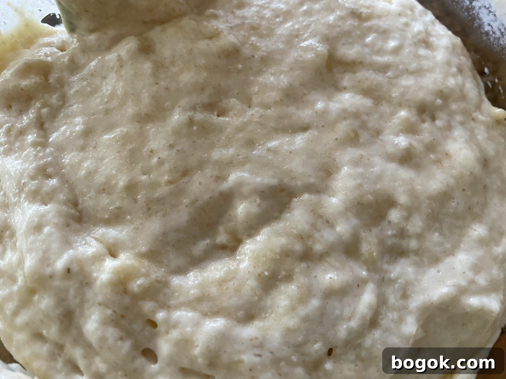 Sourdough banana pancake batter