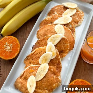 Sourdough banana pancakes