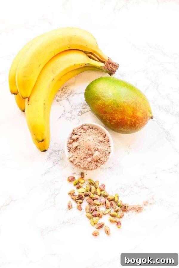 Creamy Banana Ice Cream Recipe — 3-Ingredient Frozen Dessert 5 All-natural ice cream without added sugar or dairy. This banana ice cream is easy to make using a blender or food processor. No ice cream maker needed. Nice cream is the best vegan ice cream. It is healthy and done in no time. Flavor with more fruit, nuts, or protein powder.