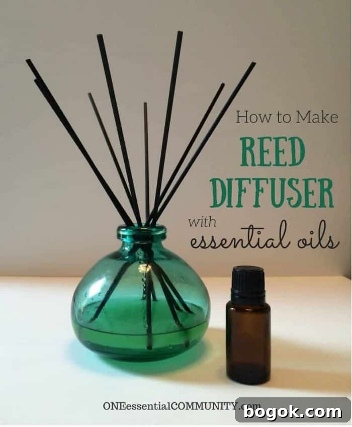 Spring Essential Oil Recipes: Diffuser Blends, DIY Cleaners & Bug Spray 10 how to make reed diffuser with essential oils