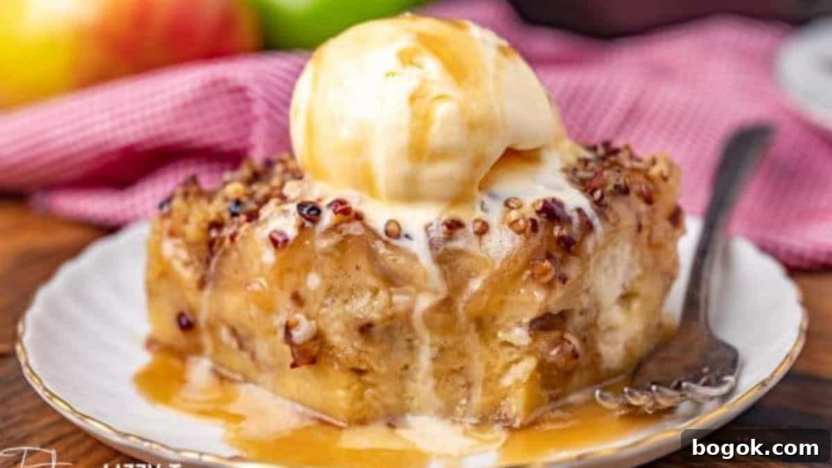Caramel Apple Bread Pudding