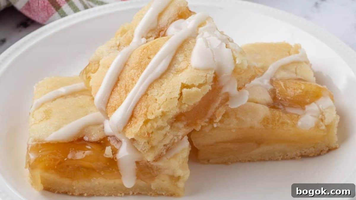 Glazed Apple Pie Bars