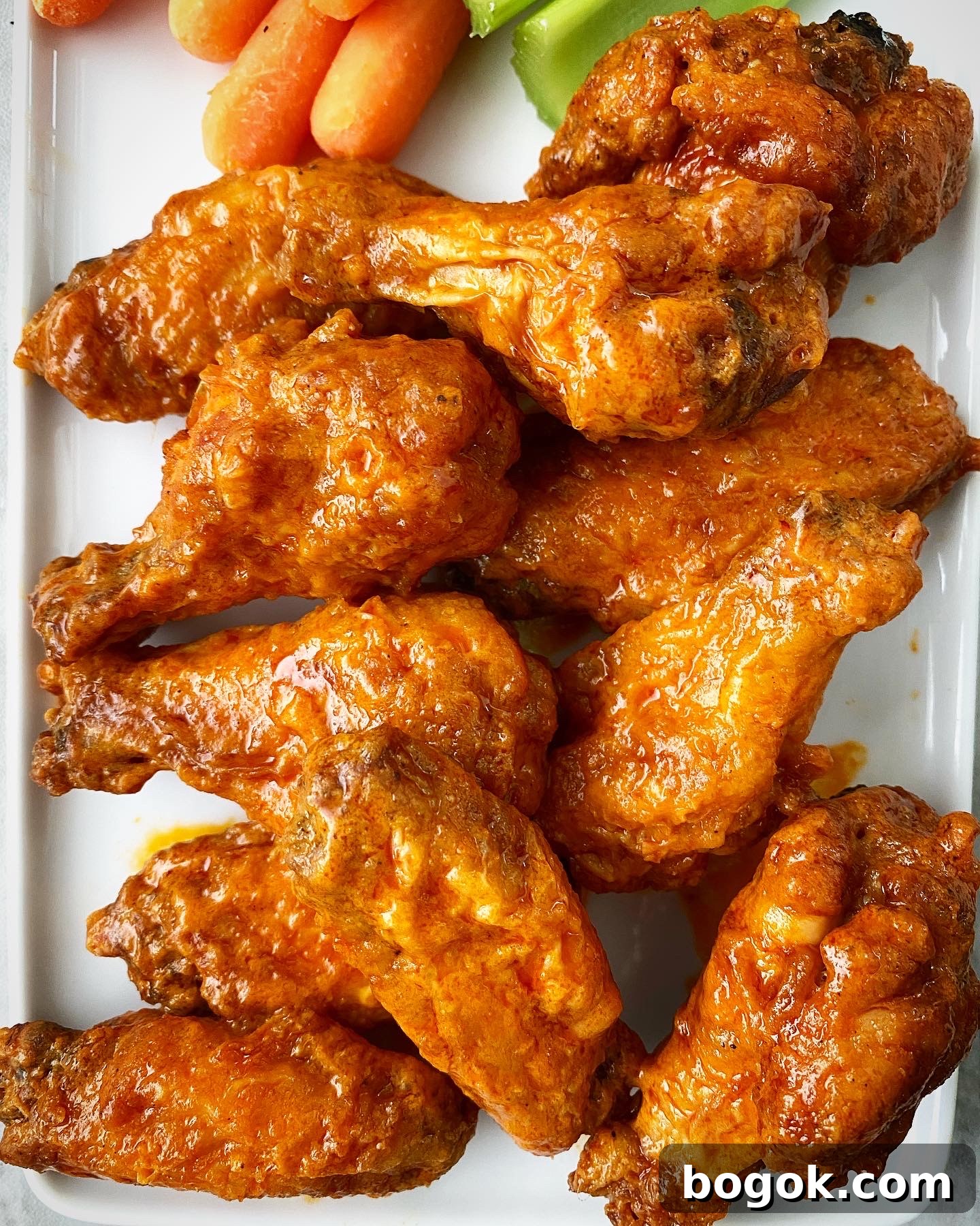 platter of buffalo wings