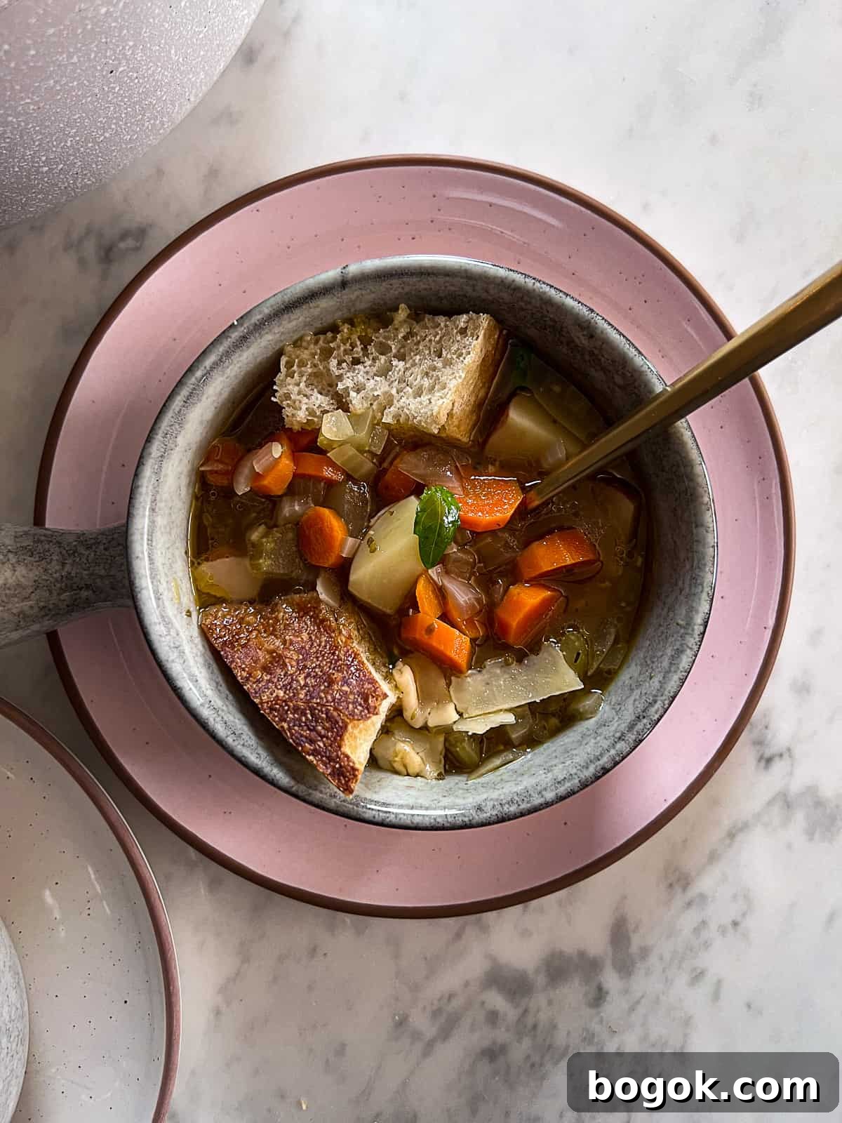 Healthy Vegetable Soup With Potatoes Recipe in a Bowl