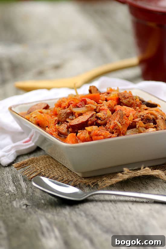 Crispy Roasted Pork Tenderloin with Tangy Sauerkraut 7 Polish Hunter's Stew (Bigos)