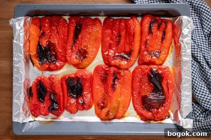 roasted bell peppers for Matbucha