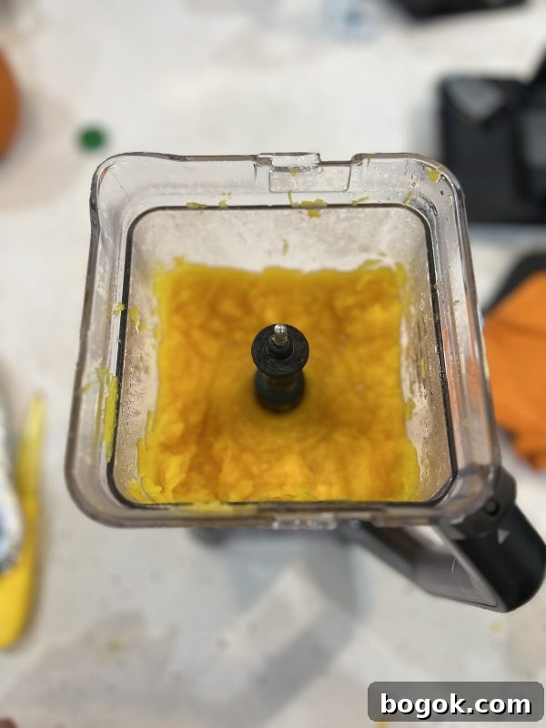 Homemade Pumpkin Puree Homemade Pumpkin Puree in a blender