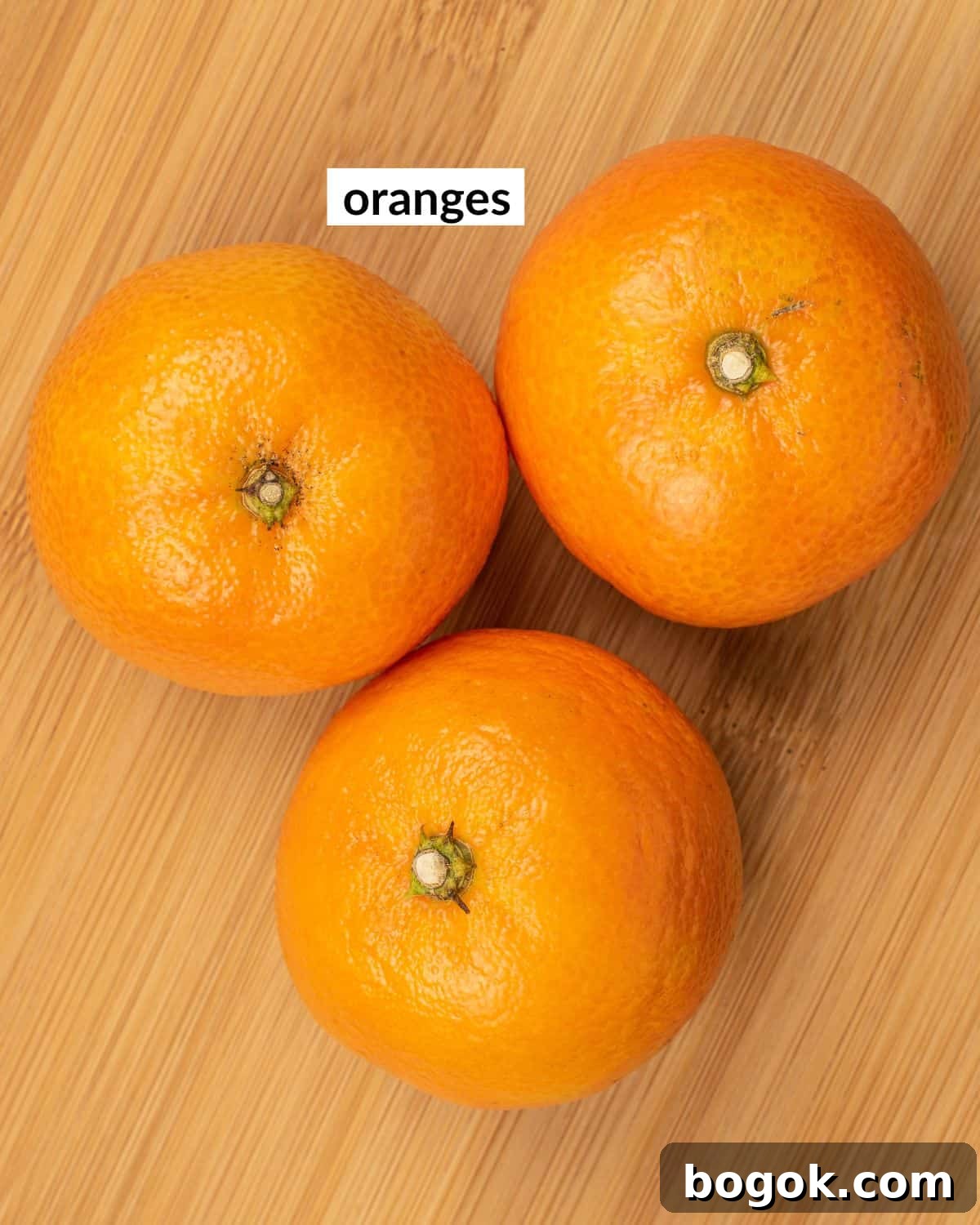 Dry Orange Slices in the Oven for Edible and Decorative Uses 3 Overhead image of ingredients needed to make dry oranges.