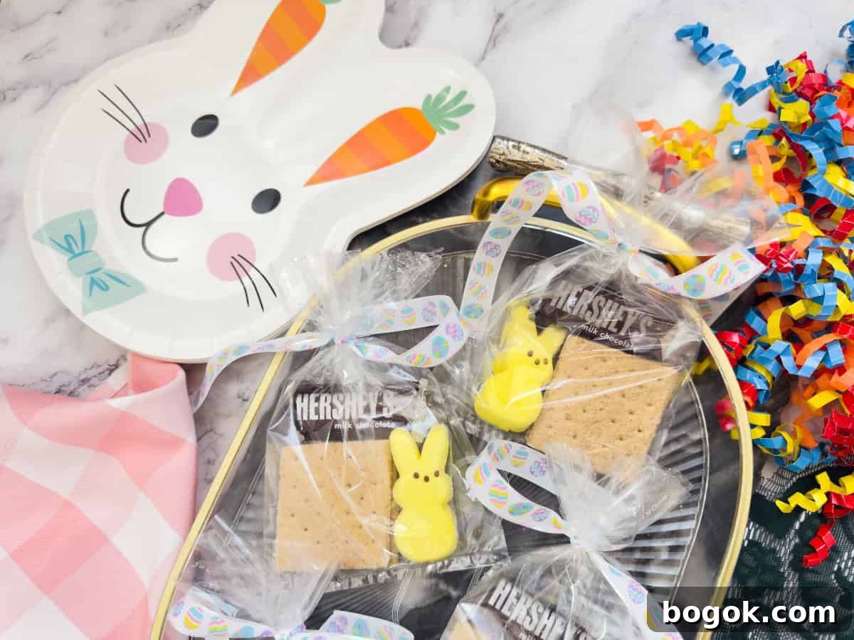 Easter Party Food Ideas and Fun Games for Your Celebration 22 Peep treat bags