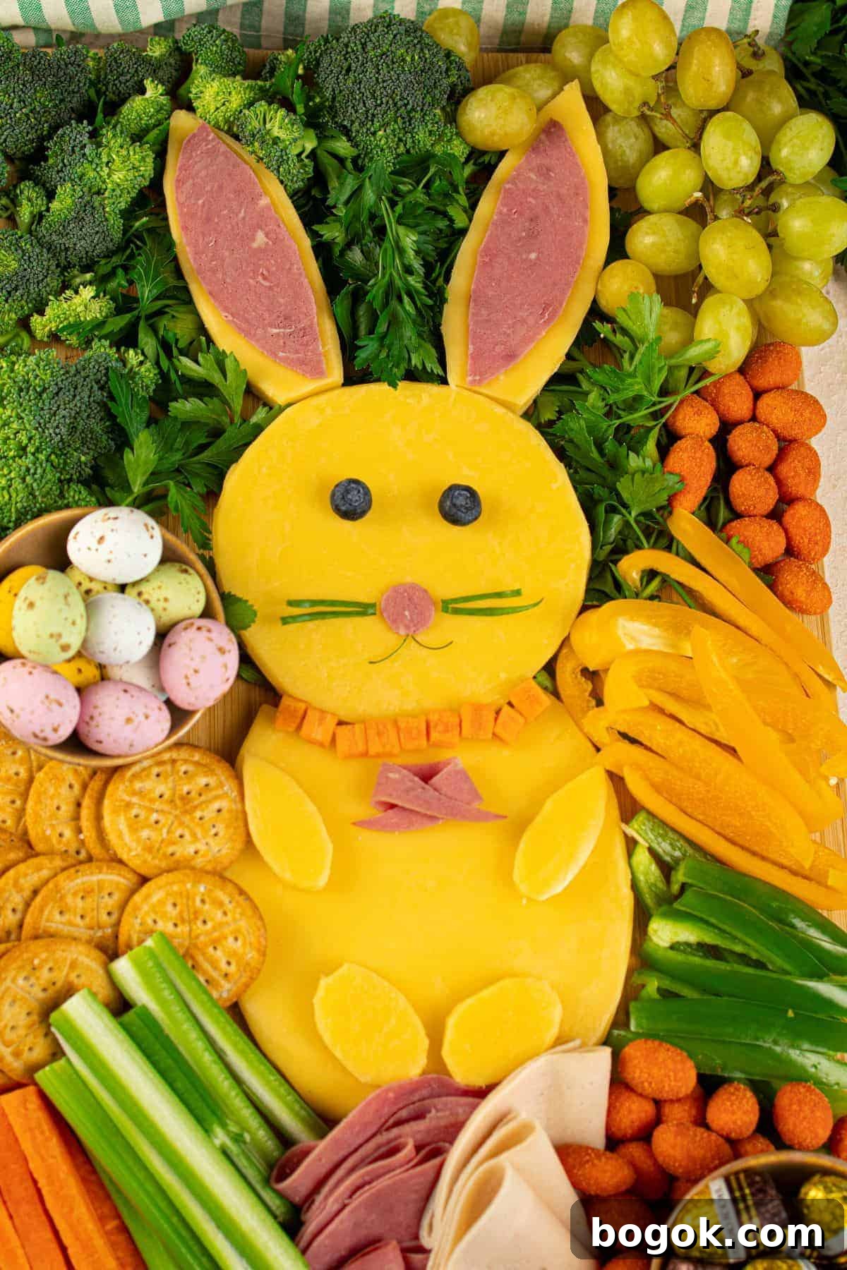 Easter Party Food Ideas and Fun Games for Your Celebration 9 Easter bunny Charcuterie Board