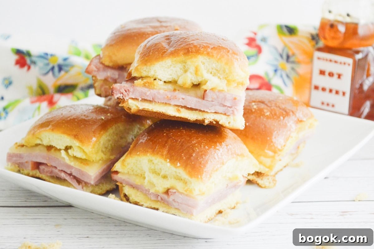 Easter Party Food Ideas and Fun Games for Your Celebration 10 Ham and cheese sliders