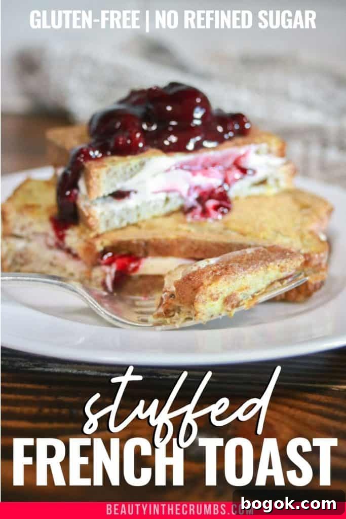 Decadent Stuffed French Toast with Cream Cheese and Berries 3 stuffed french toast