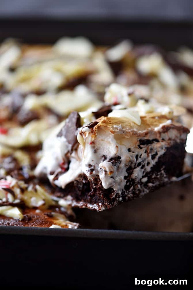 Peppermint Bark Brownies Recipe