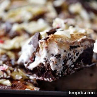 Peppermint Bark Brownies
