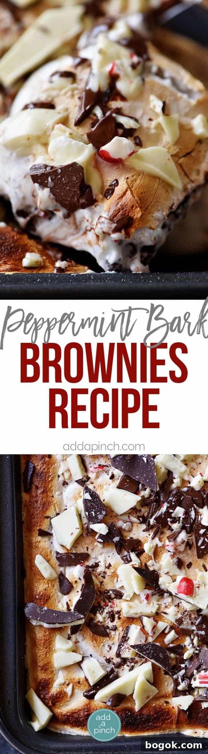 Peppermint Bark Brownies
