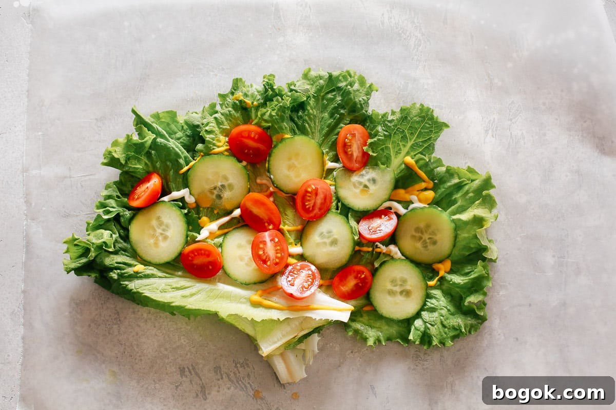 Low-carb Lettuce Wrap Sandwich