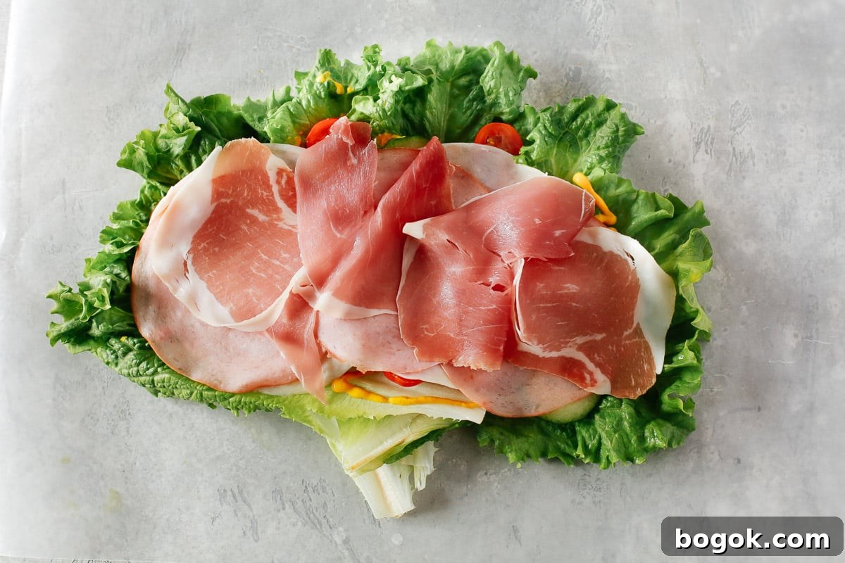 Low-carb Lettuce Wrap Sandwich