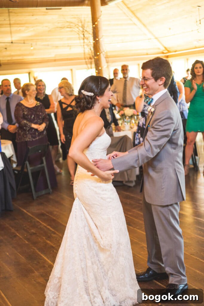 Bride and Groom Dancing Vermont Summer Wedding