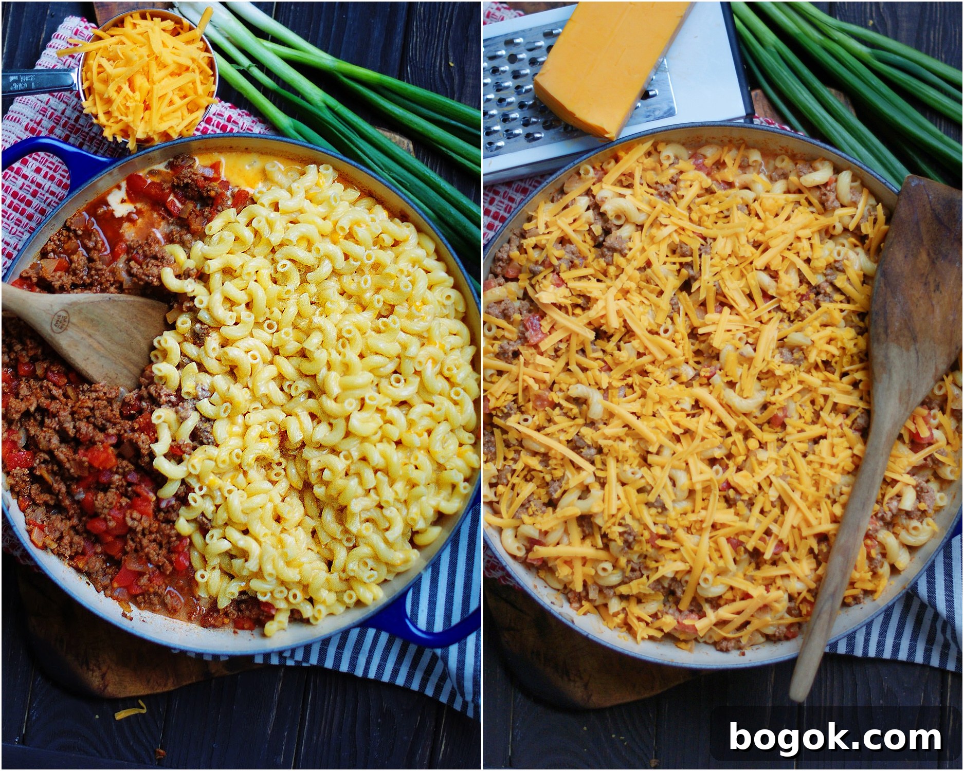 How to make a cheesy chili mac casserole on the stove top and finish under the broiler