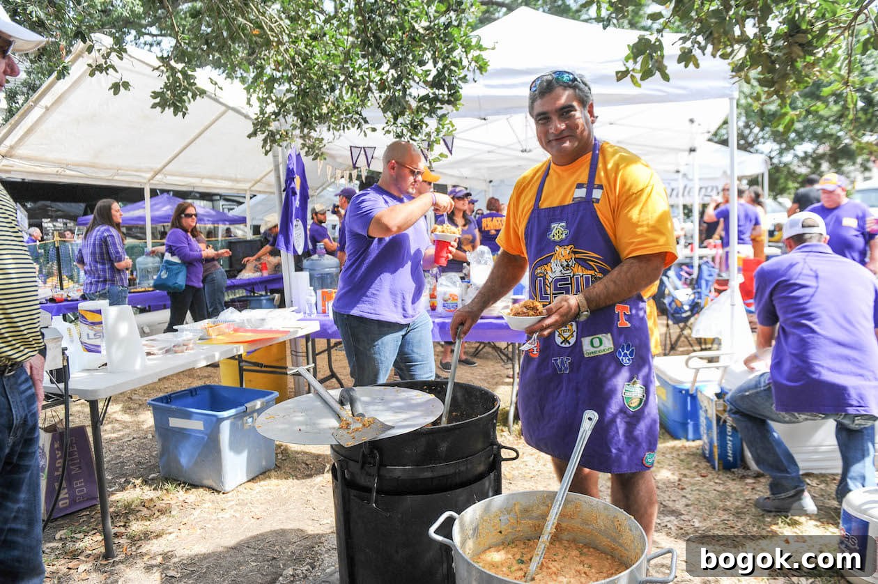 LSU tailgate food