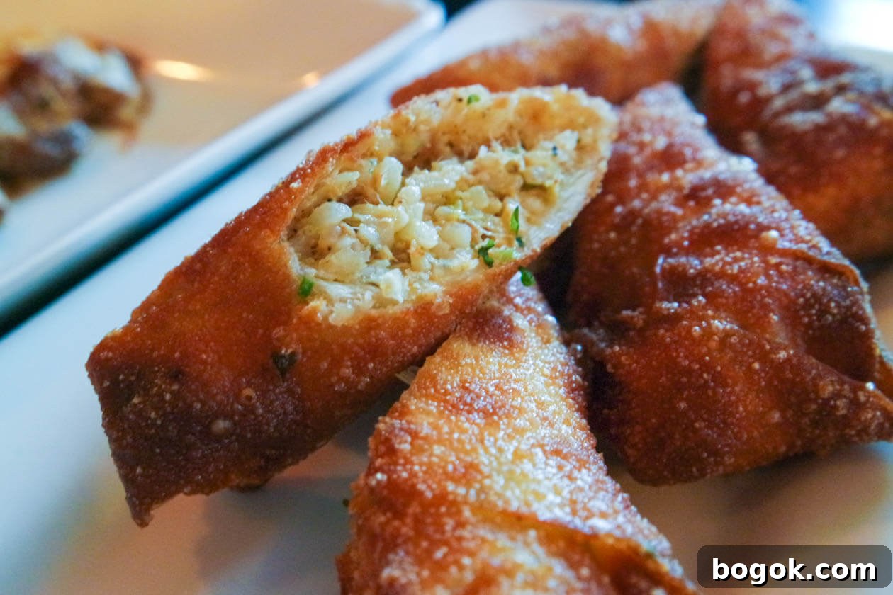 boudin egg rolls