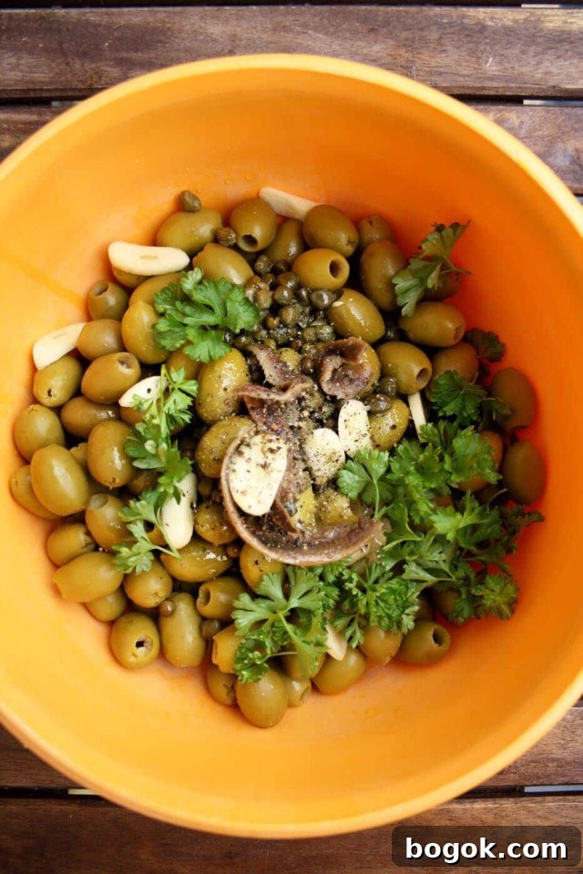 Olive Tapenade - in the Process of Making Tapenade
