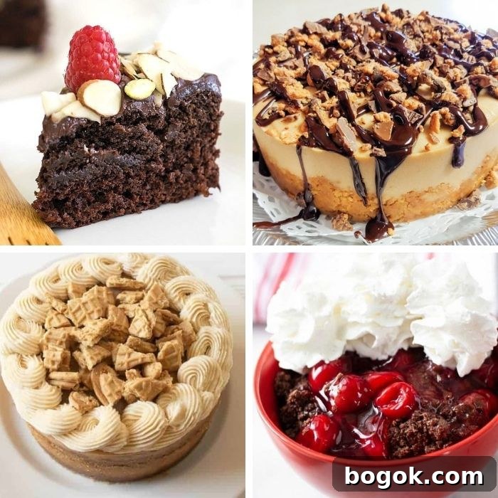 20+ Instant Pot Desserts to Make for Valentine’s Day 2 pressure cooker desserts collage