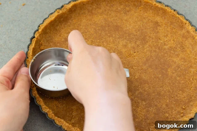 Graham Cracker Crust Recipe Pressed Into A Tart Shell