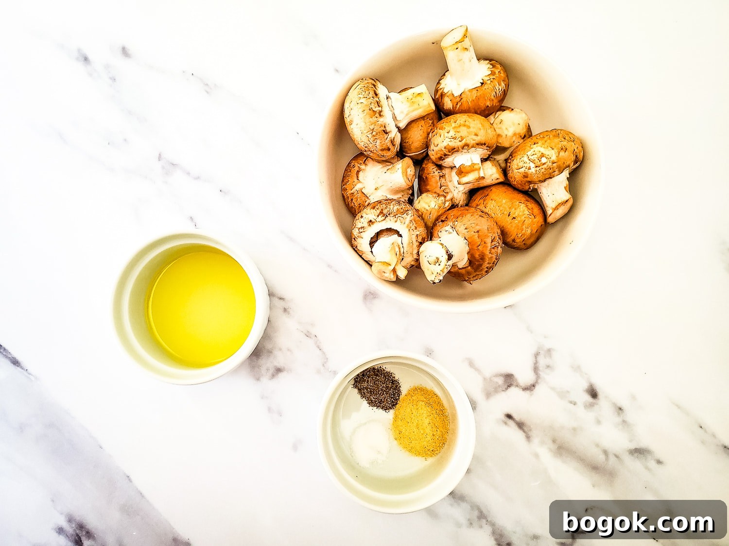 Crispy Garlic Air-Fryer Mushrooms — Low-Carb Side Dish 3 ingredients for garlic air fryer mushrooms