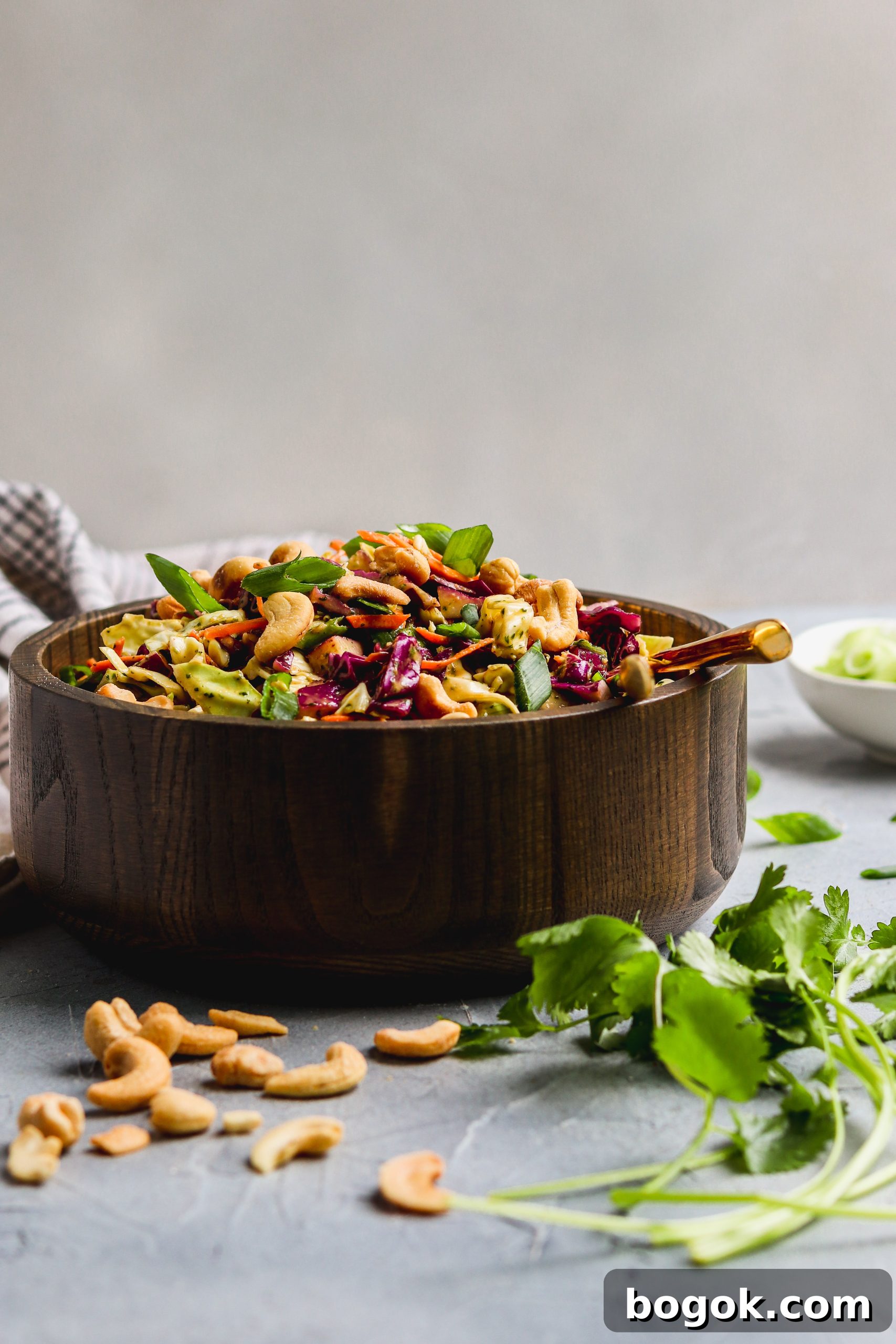 Spicy Cashew Crunch Salad Recipe with Tangy Lime Dressing 5 Spicy Cashew Crunch Salad