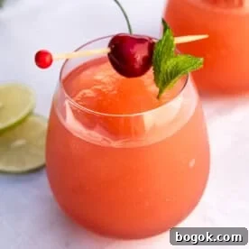 Rosé Wine Slushie Recipe for Ninja SLUSHi Machine 6 A rosé wine slushie in a stemless wine glass