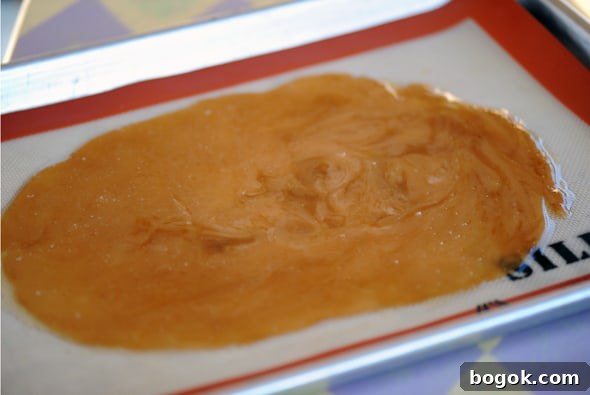 toffee cooling on silpat mat
