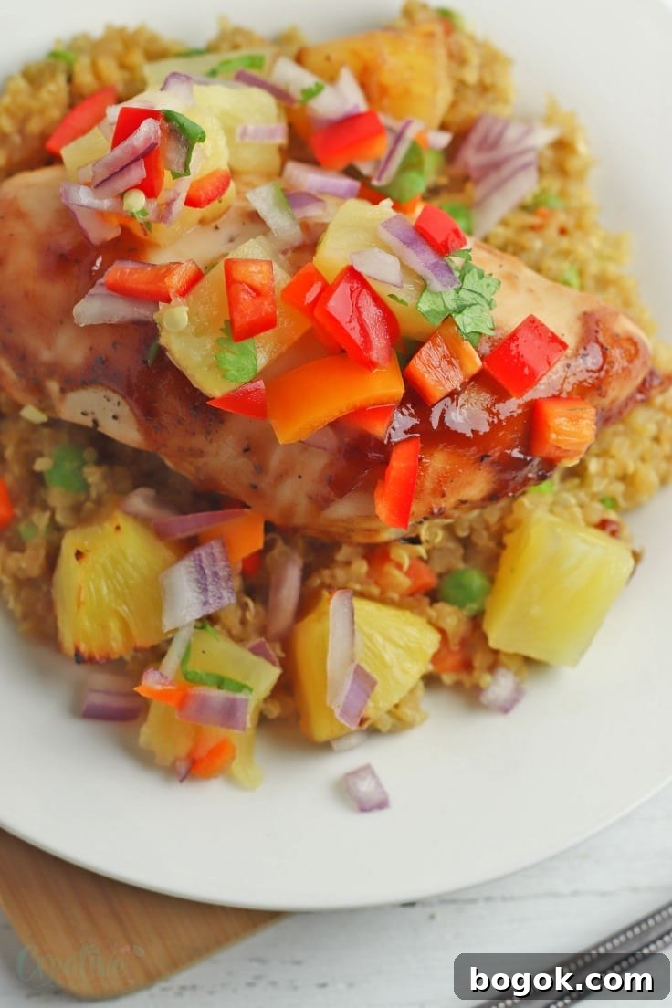 Baked pineapple chicken