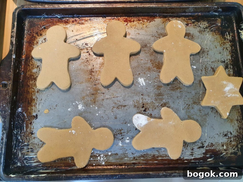 ready to bake cookies on a baking tray.