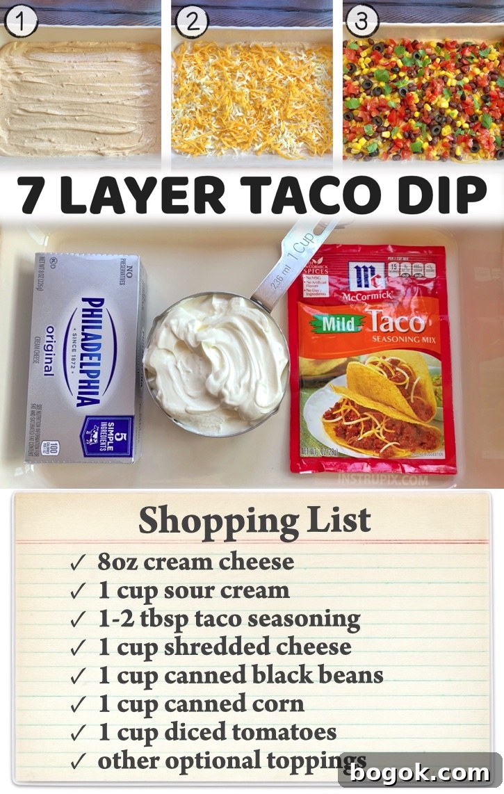 A super quick and easy make ahead appetizer for a party! Serve cold with tortilla chips. I'm a huge fan of cream cheese, and this chip dip is absolutely amazing. A real crowd pleaser! Top it with shredded cheese and the fresh taco ingredients of your choice like corn, beans, olives, tomatoes, cilantro, etc. The best last minute party food! It's great for just about any occasion including birthday parties, holidays, game day, Bridal showers, football Sunday, or any other time you're hosting!
