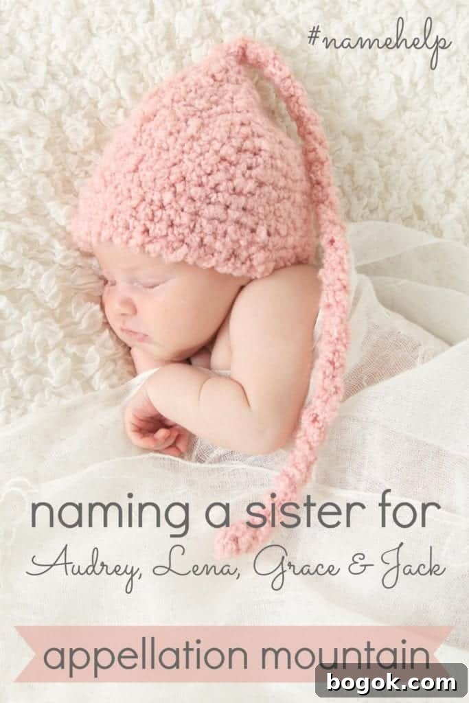 Name Help: A Sister for Audrey, Lena, Grace, and Jack