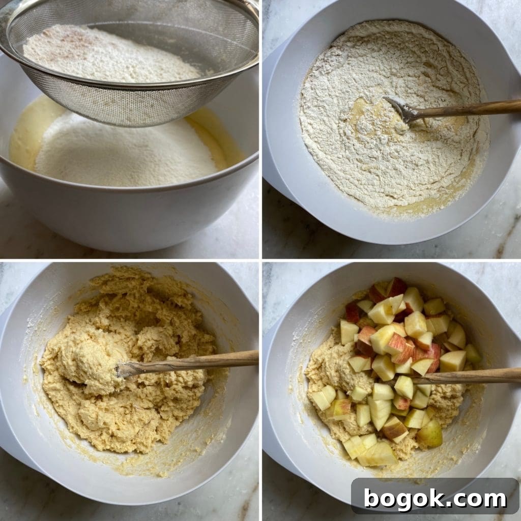 Italian Apple Cake process