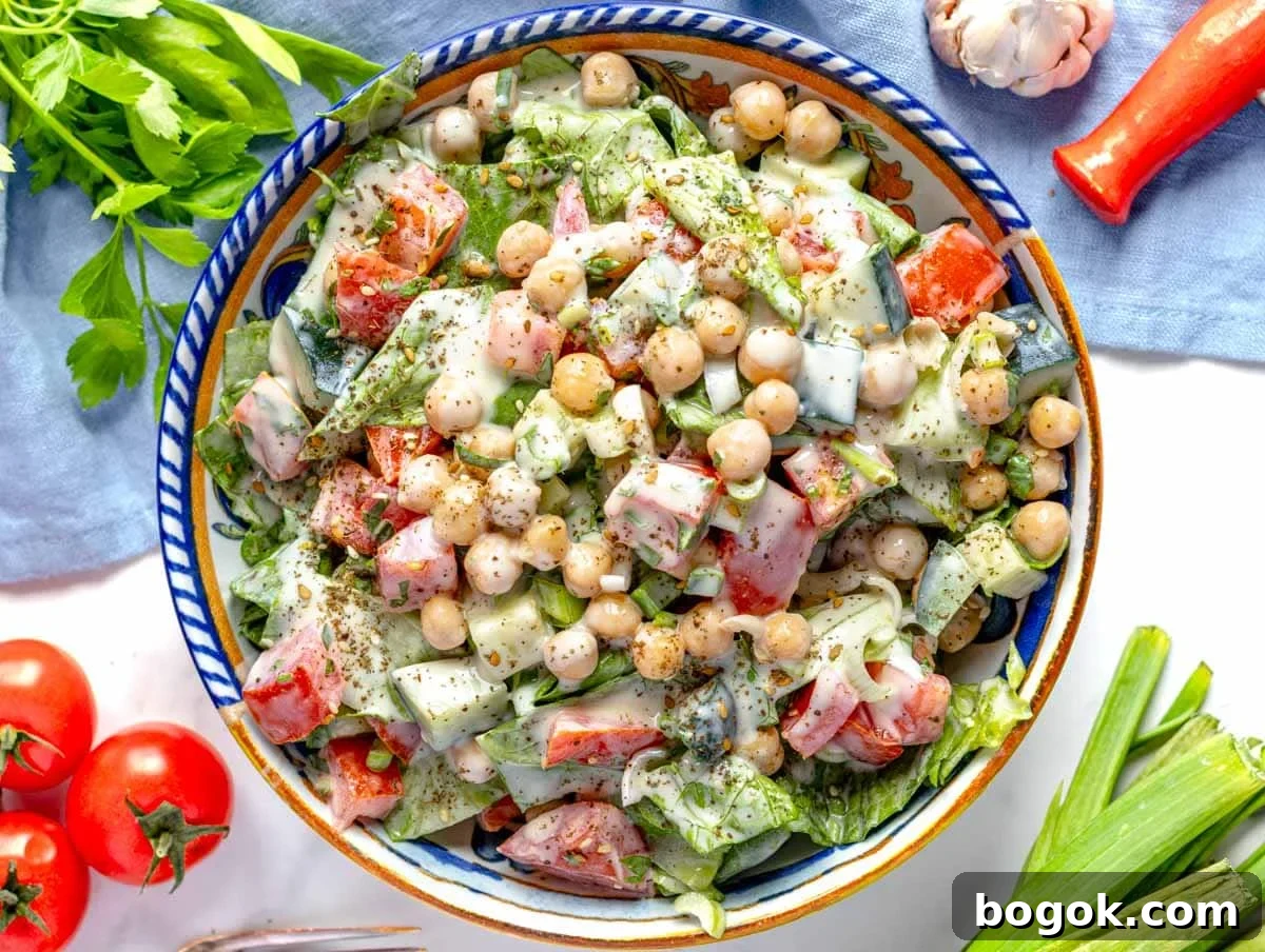 40 Delicious Chickpea Recipes for Every Meal and Occasion 8 Tahini salad with chickpeas