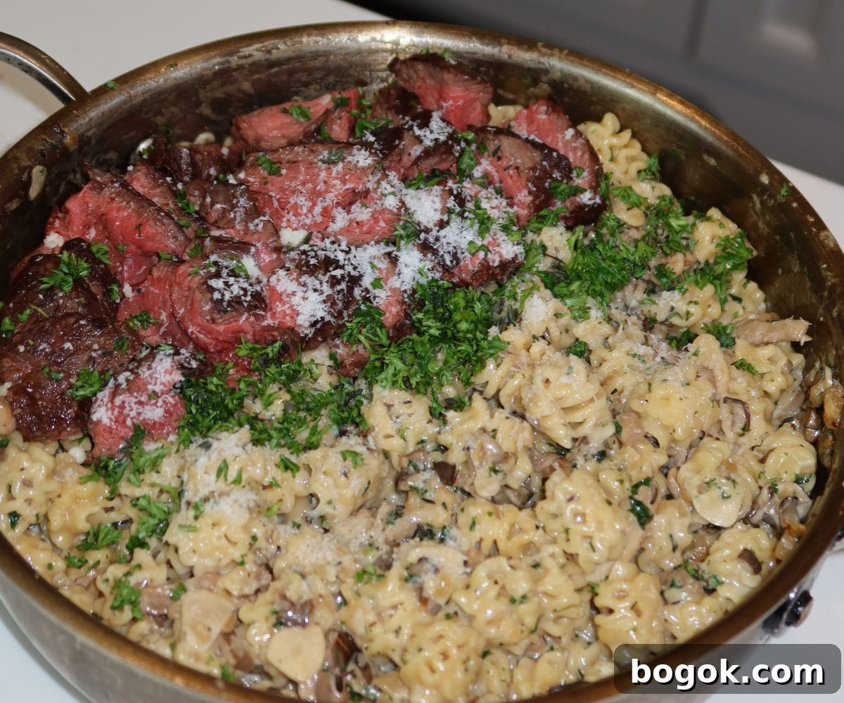 Creamy Mushroom Pasta Recipe with Garlic and Parmesan 2 img 5224 1