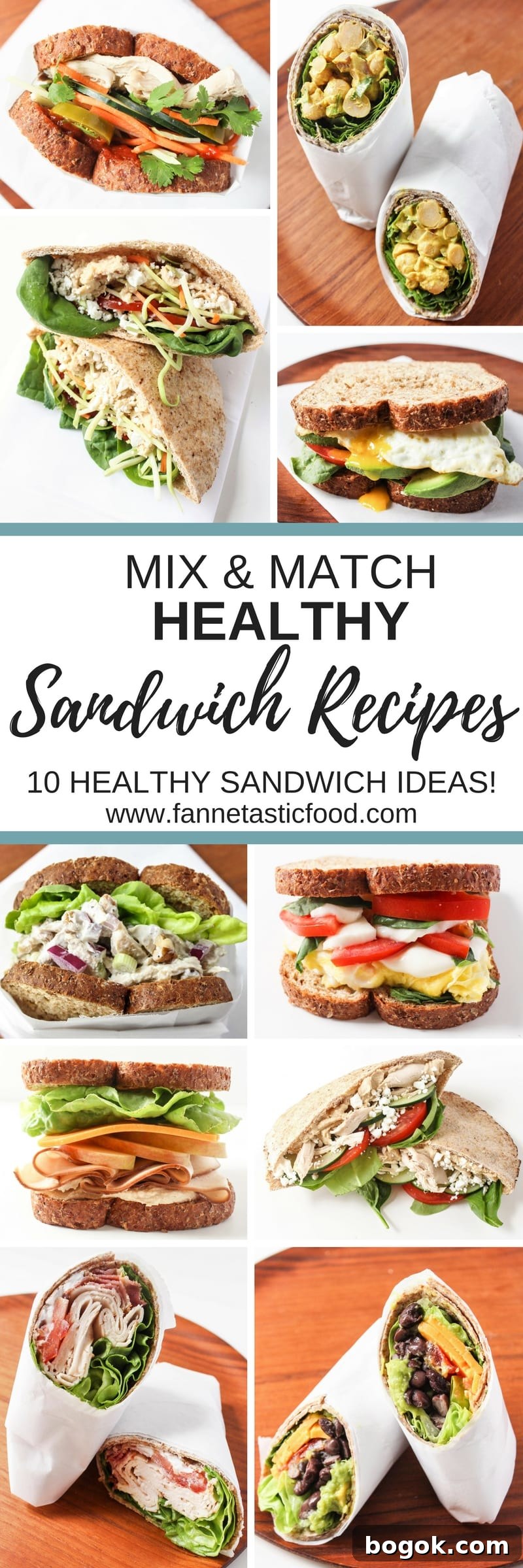 Mix & Match Healthy Sandwich Ideas 