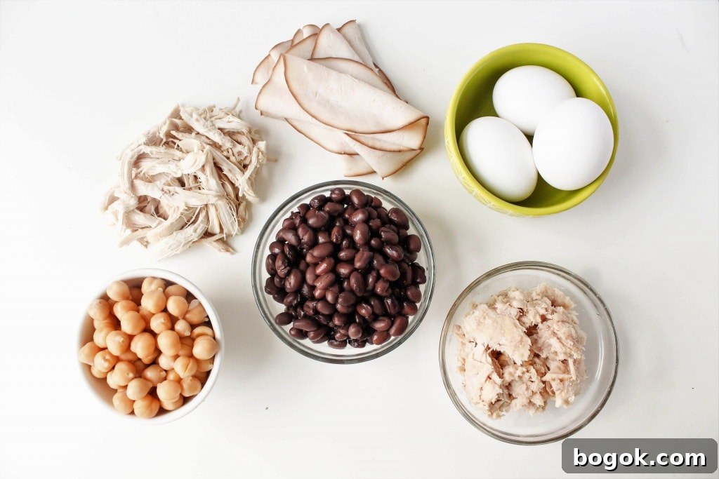Mix & Match Healthy Sandwich Recipes - Protein ingredients