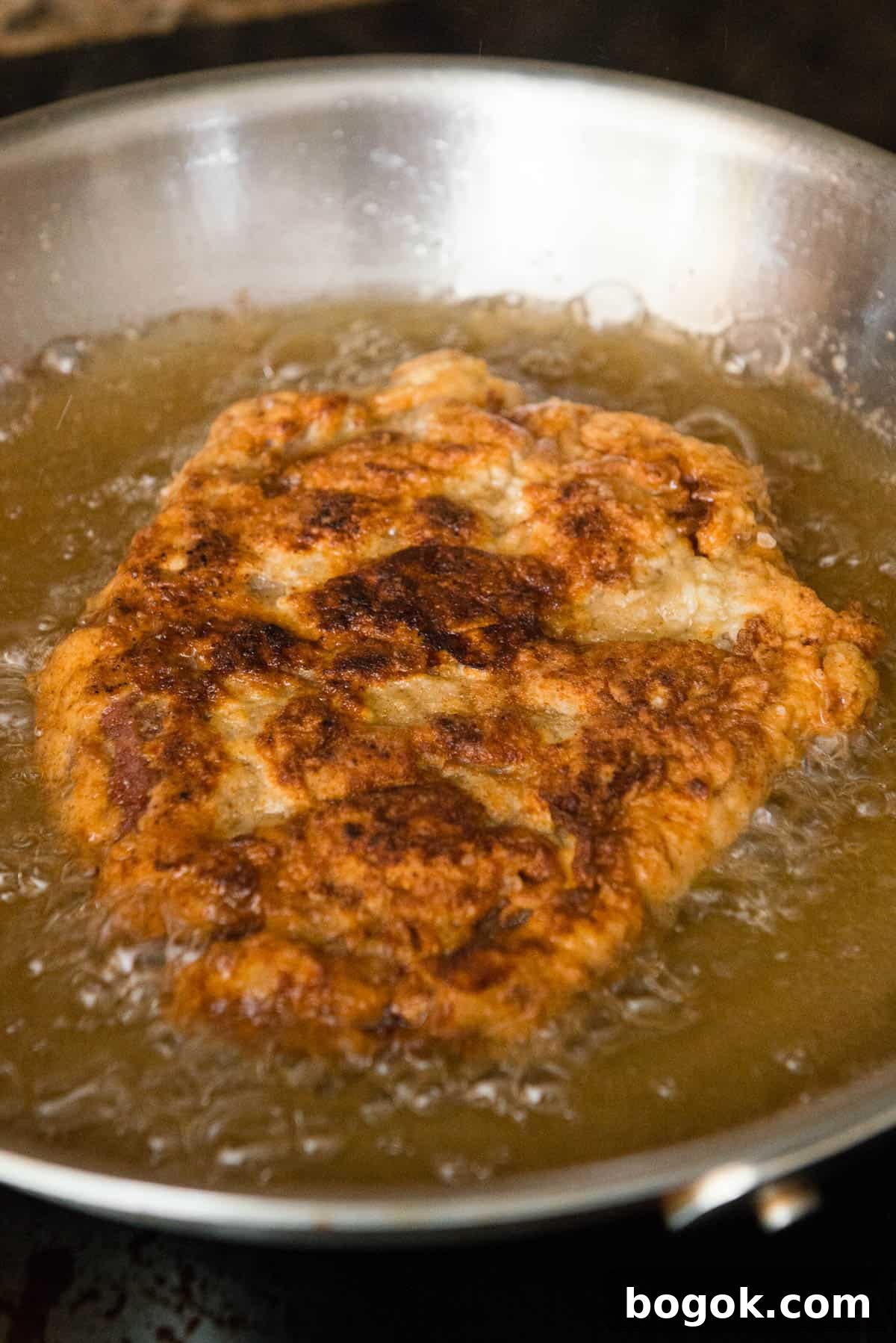 frying Country Fried Steak
