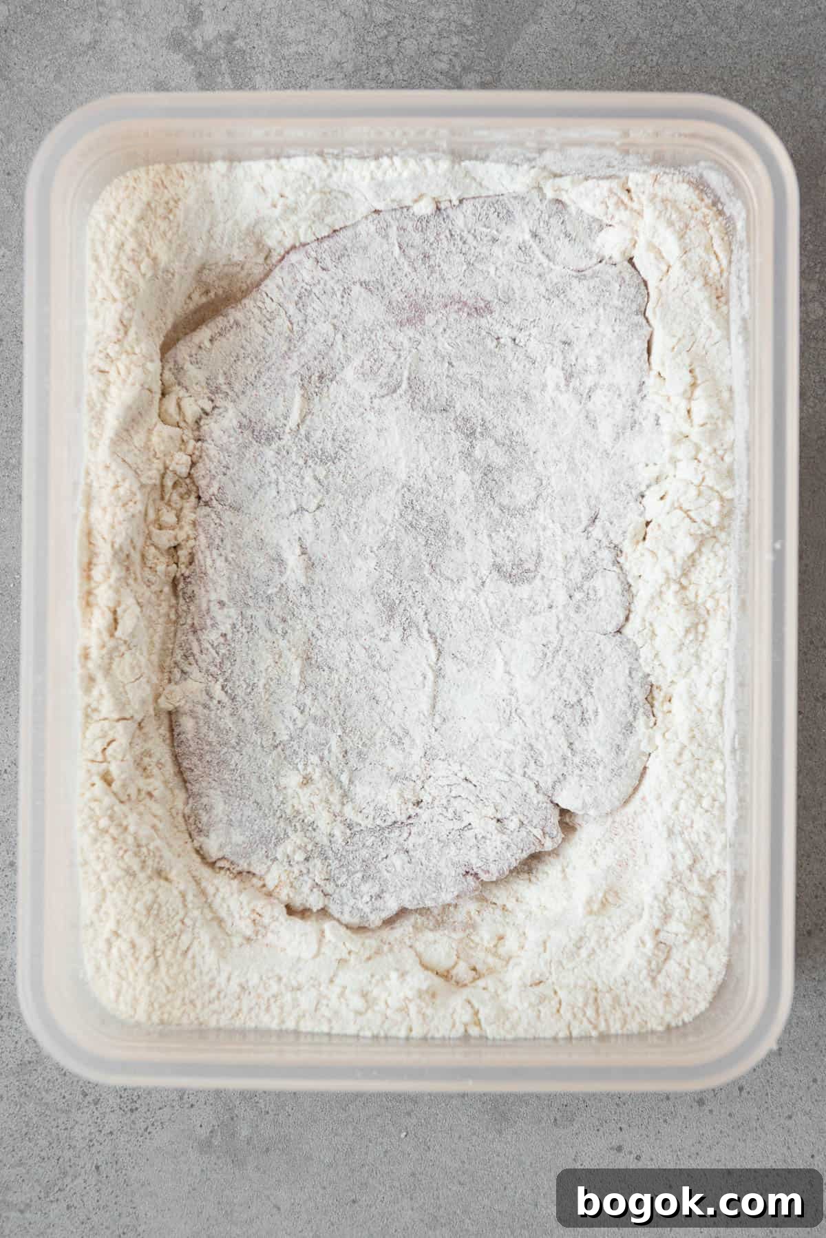 round steak in flour