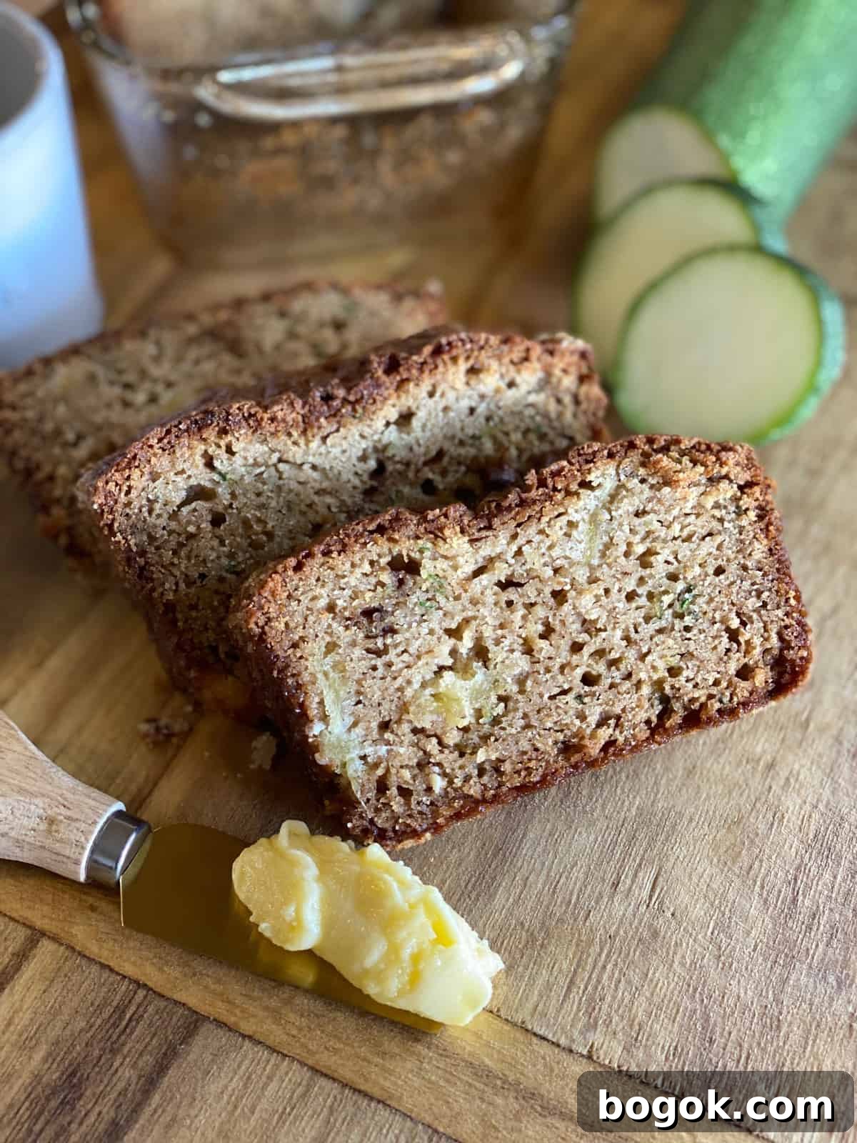 Ultra-Moist Gluten-Free Zucchini Bread with a Secret Ingredient 10 sliced gluten-free zucchini bread