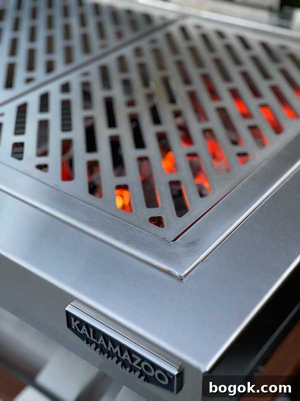 Heating capabilities of the Kalamazoo Shokunin Grill
