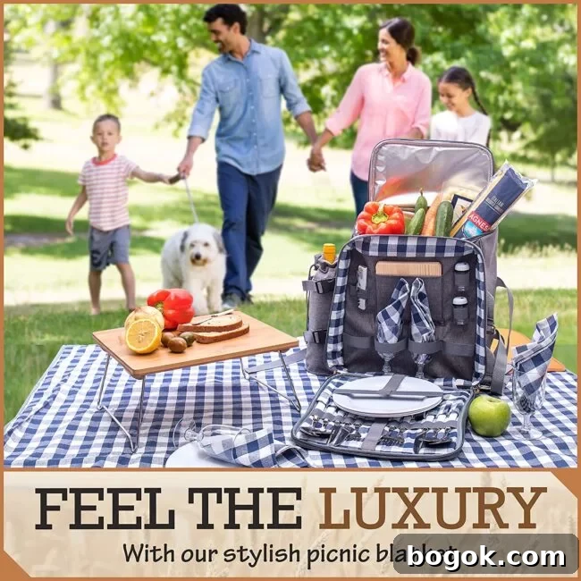 Romali's Family Picnic Backpack for 4
