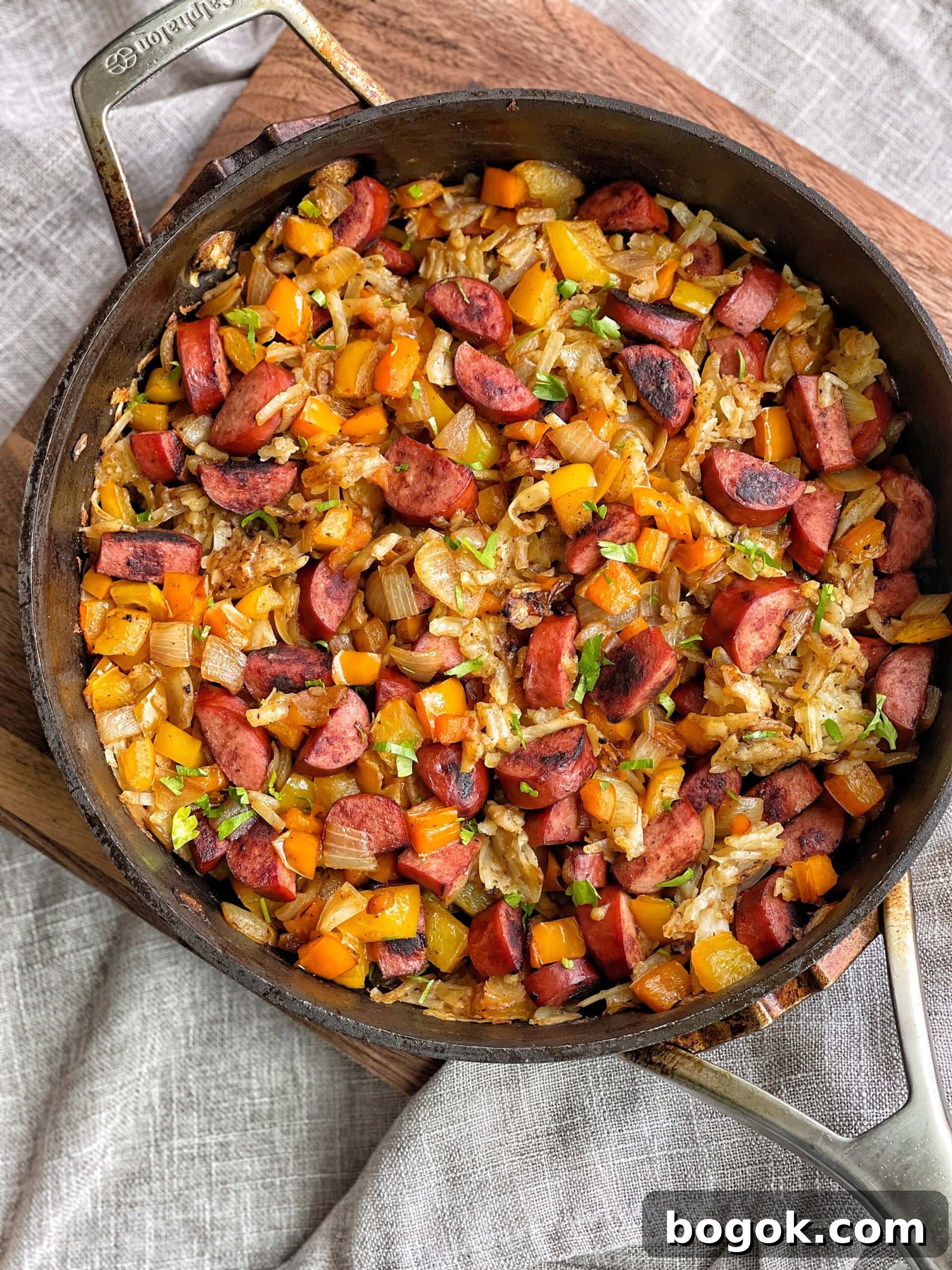 one pot kielbasa hash