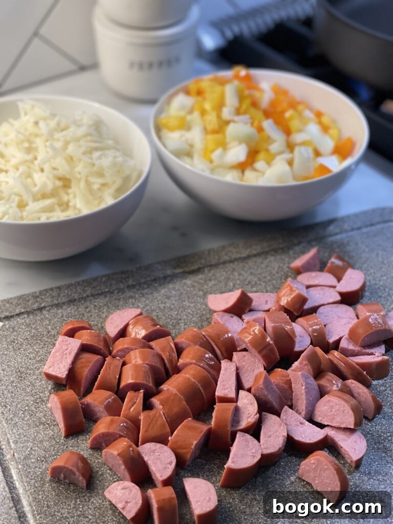 one pot kielbasa hash