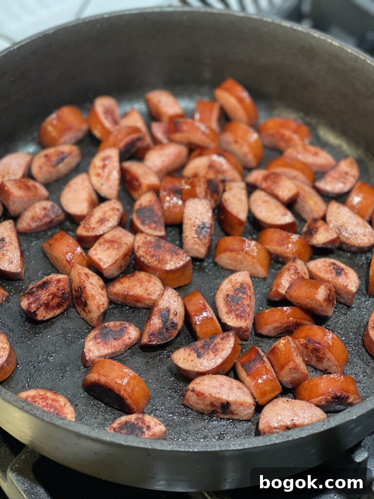 one pot kielbasa hash