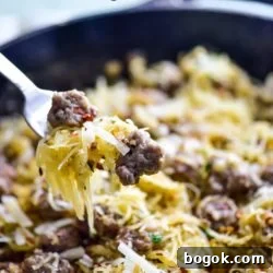 How to Cook Spaghetti Squash Recipe with Sausage | EatBetterRecipes.com